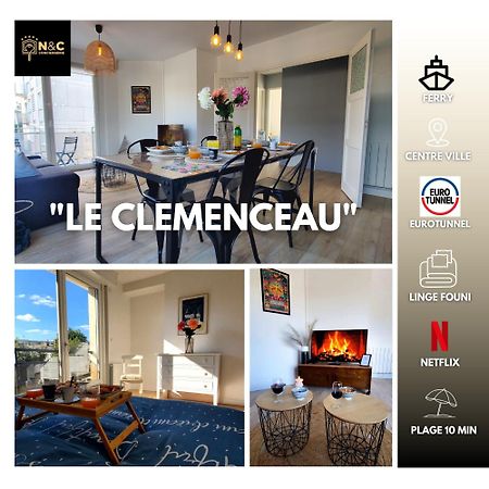 Le Clemenceau Appart-Calais Nord-Balcon-Plage Exteriér fotografie