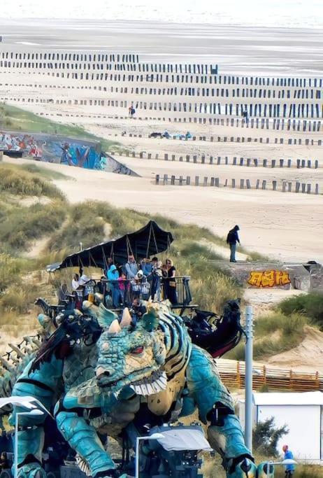 Le Clemenceau Appart-Calais Nord-Balcon-Plage Exteriér fotografie