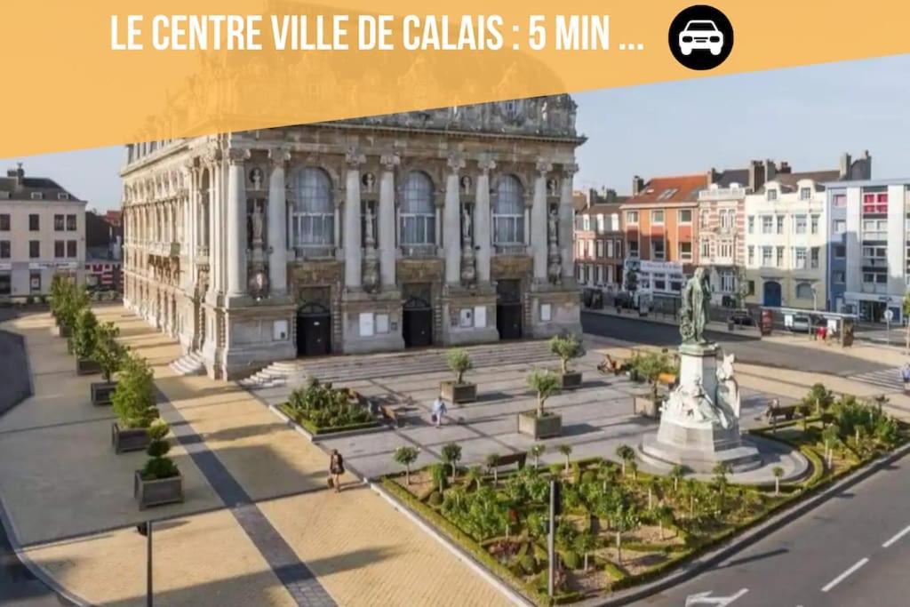 Le Clemenceau Appart-Calais Nord-Balcon-Plage Exteriér fotografie