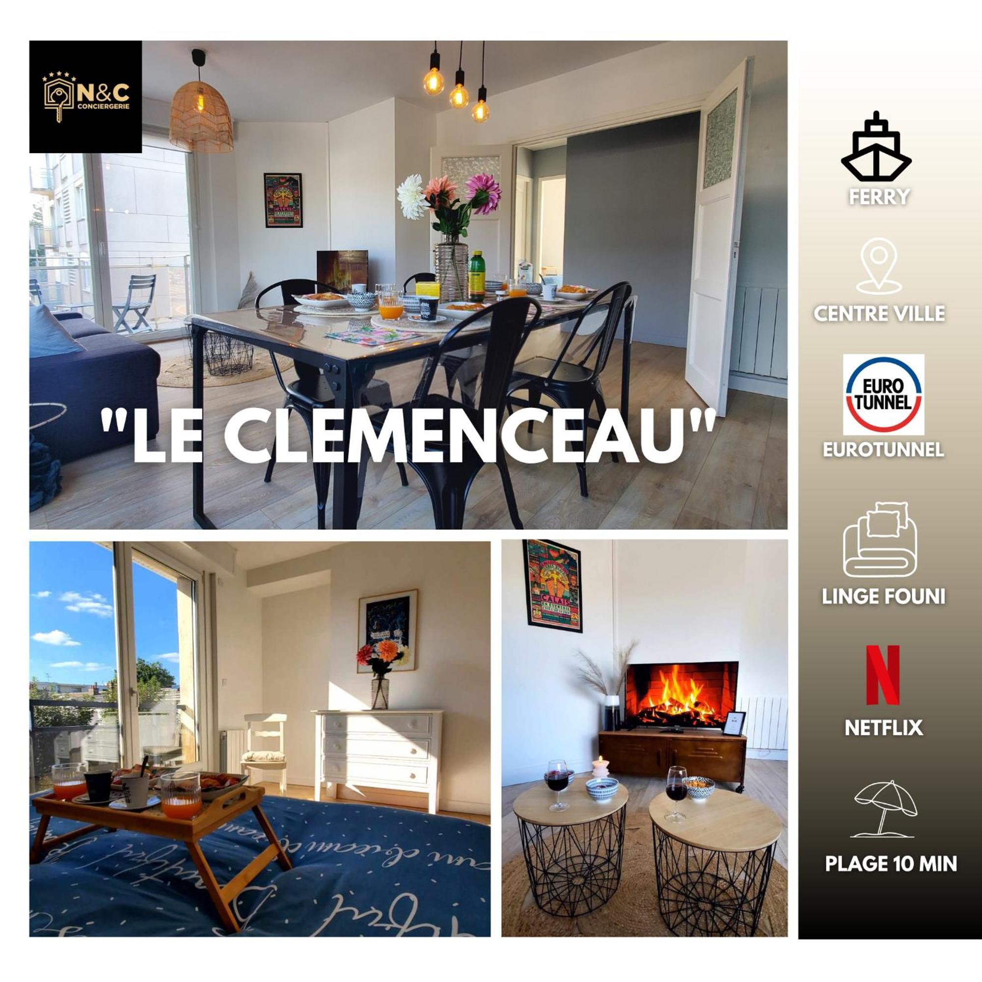 Le Clemenceau Appart-Calais Nord-Balcon-Plage Exteriér fotografie